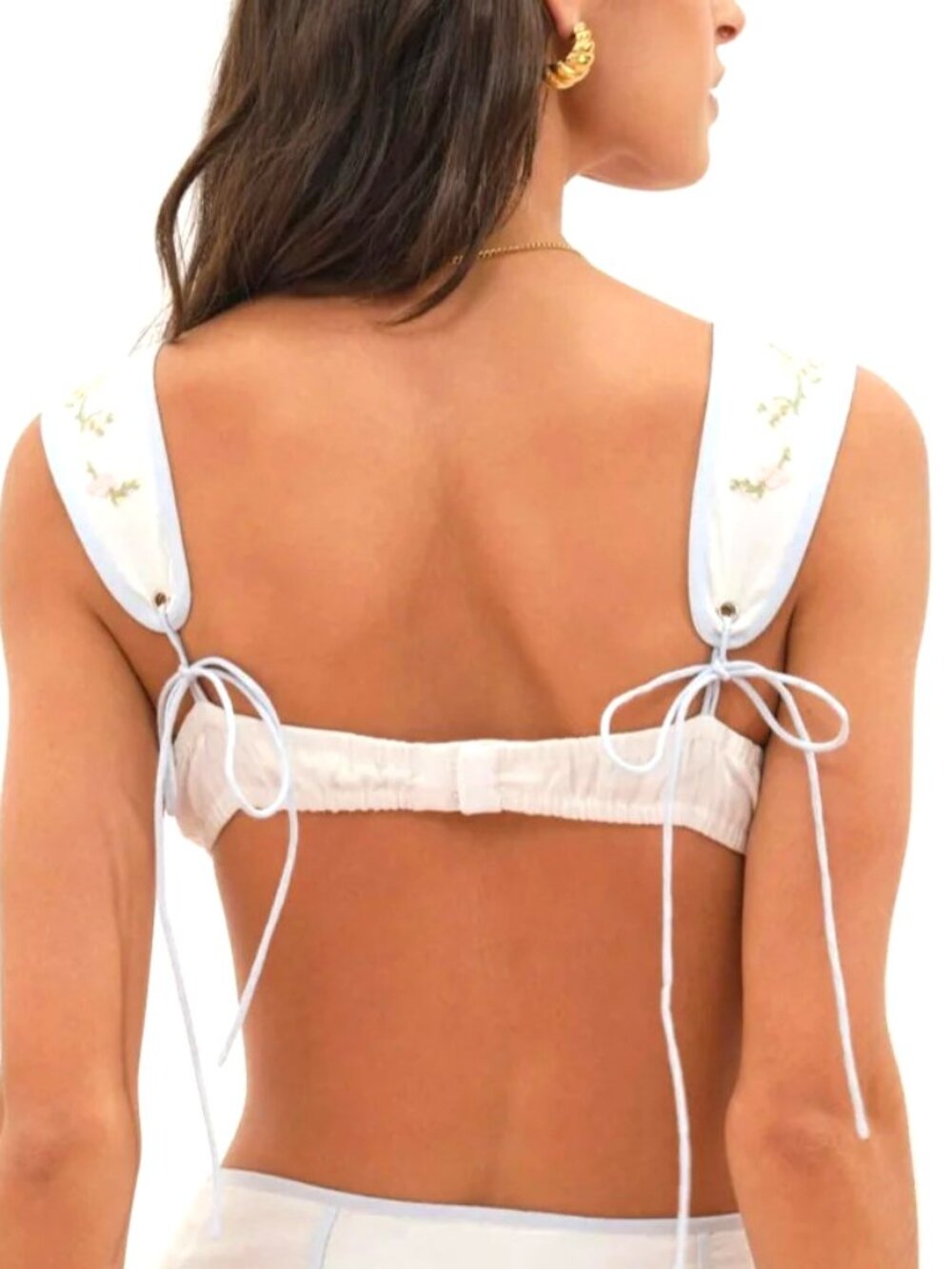For Love & Lemons Baby Bows Bra Top Medium - Picture 6 of 11